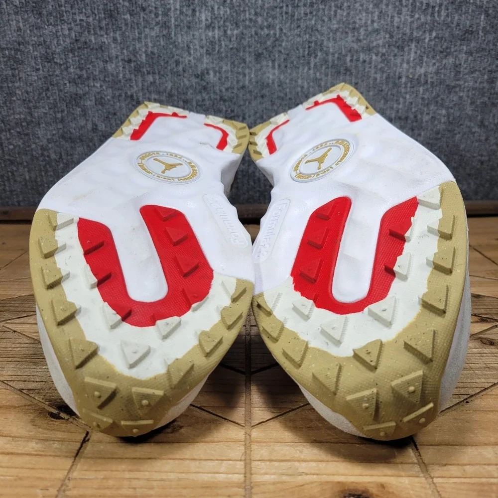 Nike Air Jordan Mens 13 Granville Pro Sail Club Gold Running Shoes DV1235-100